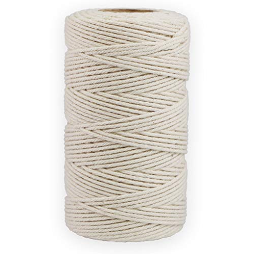 Jukway 328-Fuß Mehrzweck Baumwollgarn 1,2 mm 4-lagig, 100% Natur Baumwolle Starke Küchengarn Bindfaden Baumwollschnur für Backen, Fleisch Binden, Würstchen Herstellen, DIY Handwerk, Gartenarbeit Jukway 328-Fuß Mehrzweck Baumwollgarn 1,2 mm 4-lagig, 100% Natur Baumwolle Starke Küchengarn Bindfaden Baumwollschnur für Backen, Fleisch Binden, Würstchen Herstellen, DIY Handwerk, Gartenarbeit von Jukway