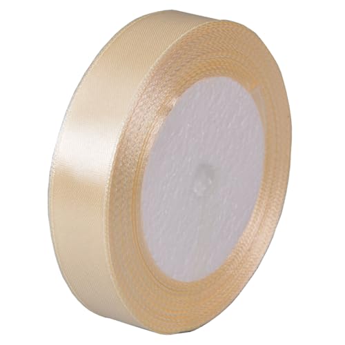 Satinband Beige 20mm, 22 Meters Geschenkband Schleifenband Bänder zum Basteln Nähen, Dekoband Stoffband Bänder für Geschenkverpackungen Haarschleifen Hochzeit Partys Dekoration Brautstrauß Satinband Beige 20mm, 22 Meters Geschenkband Schleifenband Bänder zum Basteln Nähen, Dekoband Stoffband Bänder für Geschenkverpackungen Haarschleifen Hochzeit Partys Dekoration Brautstrauß von Jukway
