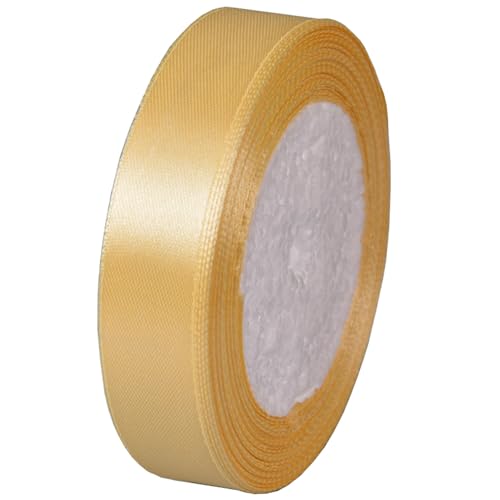 Satinband Champagner Gold 20mm, 22 Meters Dekoband Geschenkband Schleifenband Bänder zum Basteln, Weihnachtsband Stoffband Bänder für Geschenkverpackungen Hochzeit Geburtstag Partys Dekoration Satinband Champagner Gold 20mm, 22 Meters Dekoband Geschenkband Schleifenband Bänder zum Basteln, Weihnachtsband Stoffband Bänder für Geschenkverpackungen Hochzeit Geburtstag Partys Dekoration von Jukway