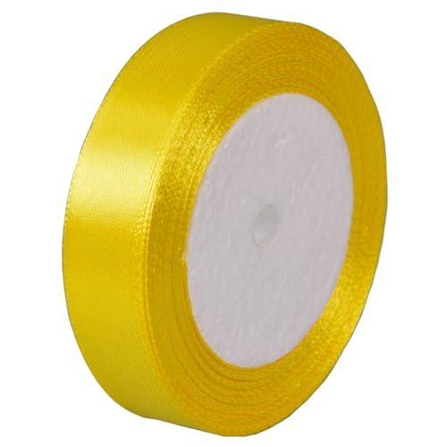 Satinband Gelb 20mm, 22 Meters Geschenkband Schleifenband Bänder zum Basteln Nähen, Dekoband Stoffband Bänder für Geschenkverpackungen Haarschleifen Geburtstag Hochzeit Partys Dekoration Satinband Gelb 20mm, 22 Meters Geschenkband Schleifenband Bänder zum Basteln Nähen, Dekoband Stoffband Bänder für Geschenkverpackungen Haarschleifen Geburtstag Hochzeit Partys Dekoration von Jukway