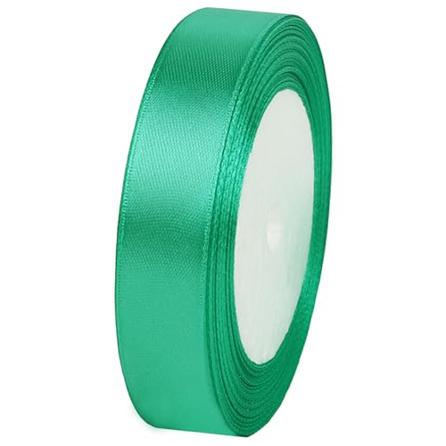 Satinband Mintgrün 20mm, 22 Meters Geschenkband Schleifenband Bänder zum Basteln Nähen, Dekoband Stoffband Bänder für Geschenkverpackungen Haarschleifen Geburtstag Hochzeit Partys Dekoration von Jukway