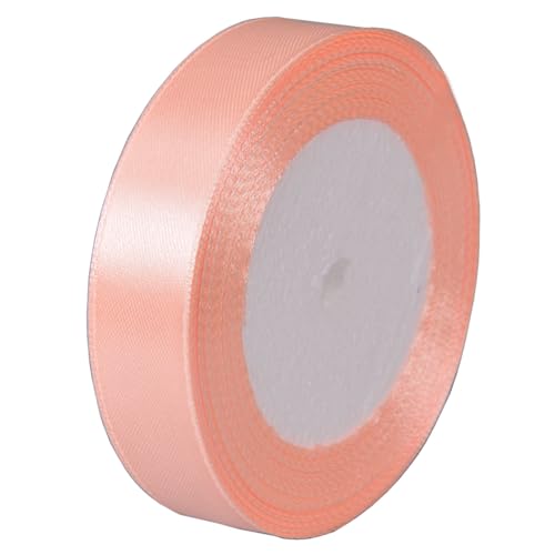 Satinband Rosagold 20mm, 22 Meters Geschenkband Schleifenband Bänder zum Basteln Nähen, Dekoband Stoffband Bänder für Geschenkverpackungen Haarschleifen Geburtstag Hochzeit Partys Dekoration von Jukway