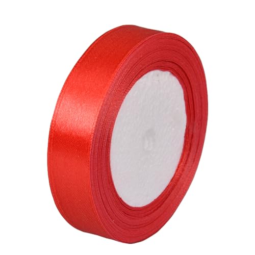 Satinband Rot 20mm, 22 Meters Dekoband Geschenkband Schleifenband Bänder zum Basteln, Weihnachtsband Stoffband Bänder für Geschenkverpackungen Hochzeit Geburtstag Partys Dekoration Satinband Rot 20mm, 22 Meters Dekoband Geschenkband Schleifenband Bänder zum Basteln, Weihnachtsband Stoffband Bänder für Geschenkverpackungen Hochzeit Geburtstag Partys Dekoration von Jukway