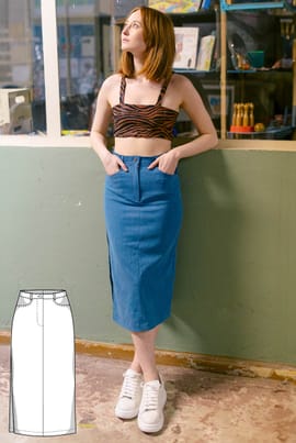 The Frida Skirt von Juliana Martejevs