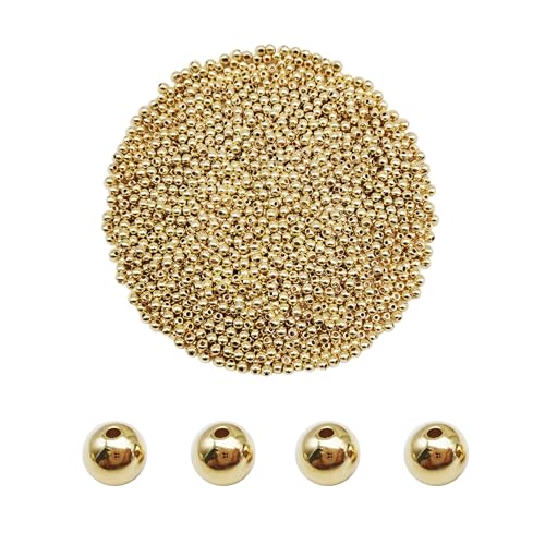 2100 Stück 4mm Gold Farbe Abstandshalter Perlen CCB Kunststoff Glatte Runde Perle für Armband Halskette Schmuck machen Handwerk DIY-Zubehör 2100 Stück 4mm Gold Farbe Abstandshalter Perlen CCB Kunststoff Glatte Runde Perle für Armband Halskette Schmuck machen Handwerk DIY-Zubehör von Julie Wang