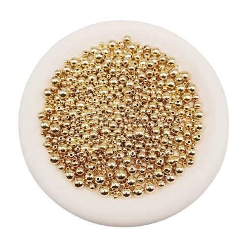 2500 Stück Gold Farbe 4mm 6mm 8mm Gemischte Abstandshalter Perlen CCB Kunststoff Glatte Runde Perle für Armband Halskette Schmuck machen Handwerk DIY-Zubehör 2500 Stück Gold Farbe 4mm 6mm 8mm Gemischte Abstandshalter Perlen CCB Kunststoff Glatte Runde Perle für Armband Halskette Schmuck machen Handwerk DIY-Zubehör von Julie Wang