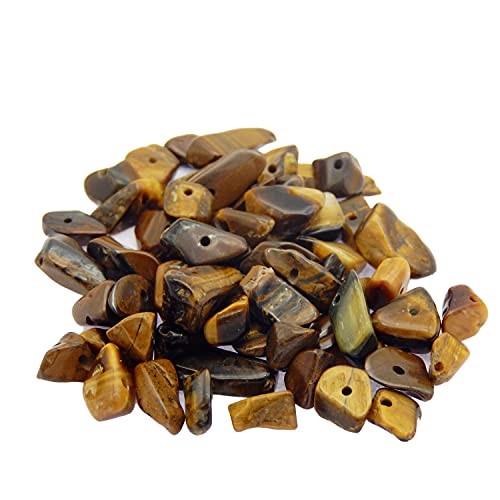 450PCS TIGER EYE Natürliche unregelmäßige Chip Steinperlen 5-8mm Edelsteine ​​​​Kristall Lose Perle für Schmuckherstellung Armband Halskette DIY Handwerk Finding von Julie Wang