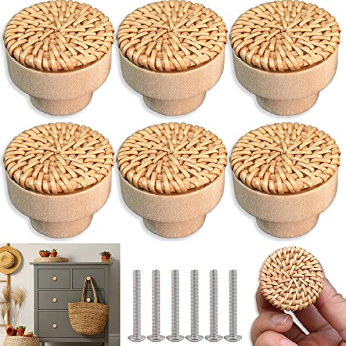 6 Stück Rattan Möbelknöpfe Schrankknöpfe Schränke Möbelknöpfe Kommodenknöpfe Schubladenknöpfe Vintage Schubladenschrank Holz 4cm 6 Stück Rattan Möbelknöpfe Schrankknöpfe Schränke Möbelknöpfe Kommodenknöpfe Schubladenknöpfe Vintage Schubladenschrank Holz 4cm von Juliyeh