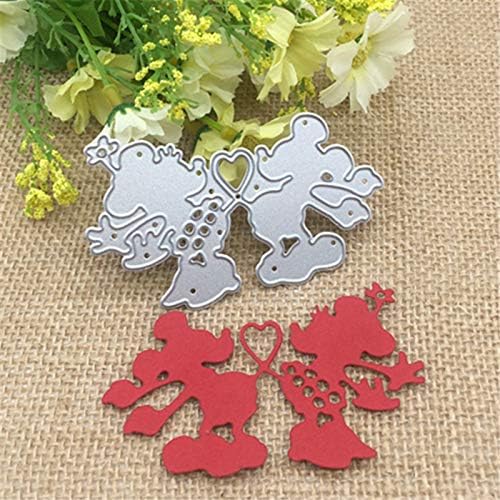 8,6 x 5,1 cm große Cartoon-Maus-Stanzformen aus Metall für Scrapbooking, Kartenherstellung von Julycraft