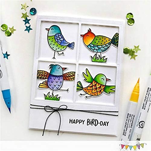 Stempel- und Stanzformen-Set mit niedlichen Vögeln, 10,9 x 16 cm, transparent, für Scrapbooking, Kartenherstellung Stempel- und Stanzformen-Set mit niedlichen Vögeln, 10,9 x 16 cm, transparent, für Scrapbooking, Kartenherstellung von Julycraft