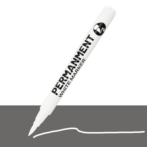 Julyupoli 5 weiße Permanentmarker, weißer Stift, wasserfest und schnelltrocknend, Marker weiß, für Holz, Kunststoff, Stein, Glas, Leder, Metall, Leinwand Julyupoli 5 weiße Permanentmarker, weißer Stift, wasserfest und schnelltrocknend, Marker weiß, für Holz, Kunststoff, Stein, Glas, Leder, Metall, Leinwand von Julyupoli