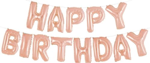 Alles Gute zum Geburtstag Folie Ballon - Slinger - Partydekorationen - Dekoration - Pink Gold von Jumada