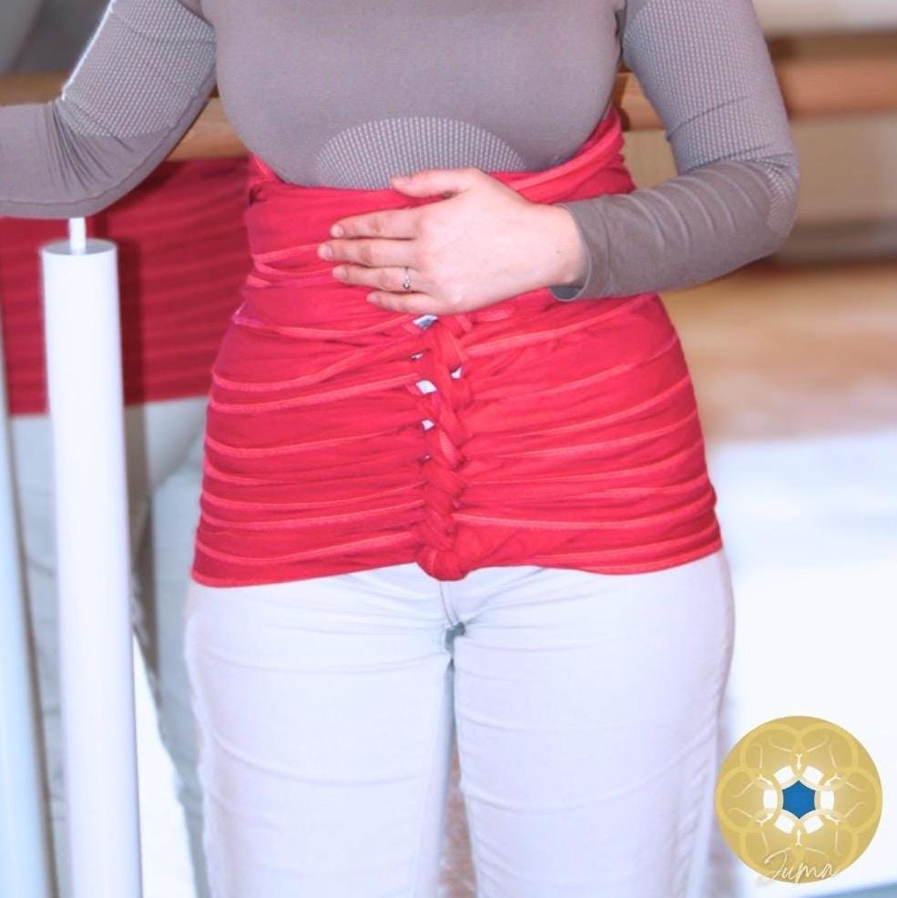 Bengkung Belly Binding Tuch in Fuchsia - Organic Cotton Postpartum Wrap | Handarbeit Aus Deutschland Bengkung Belly Binding Tuch in Fuchsia - Organic Cotton Postpartum Wrap | Handarbeit Aus Deutschland von Jumaverse