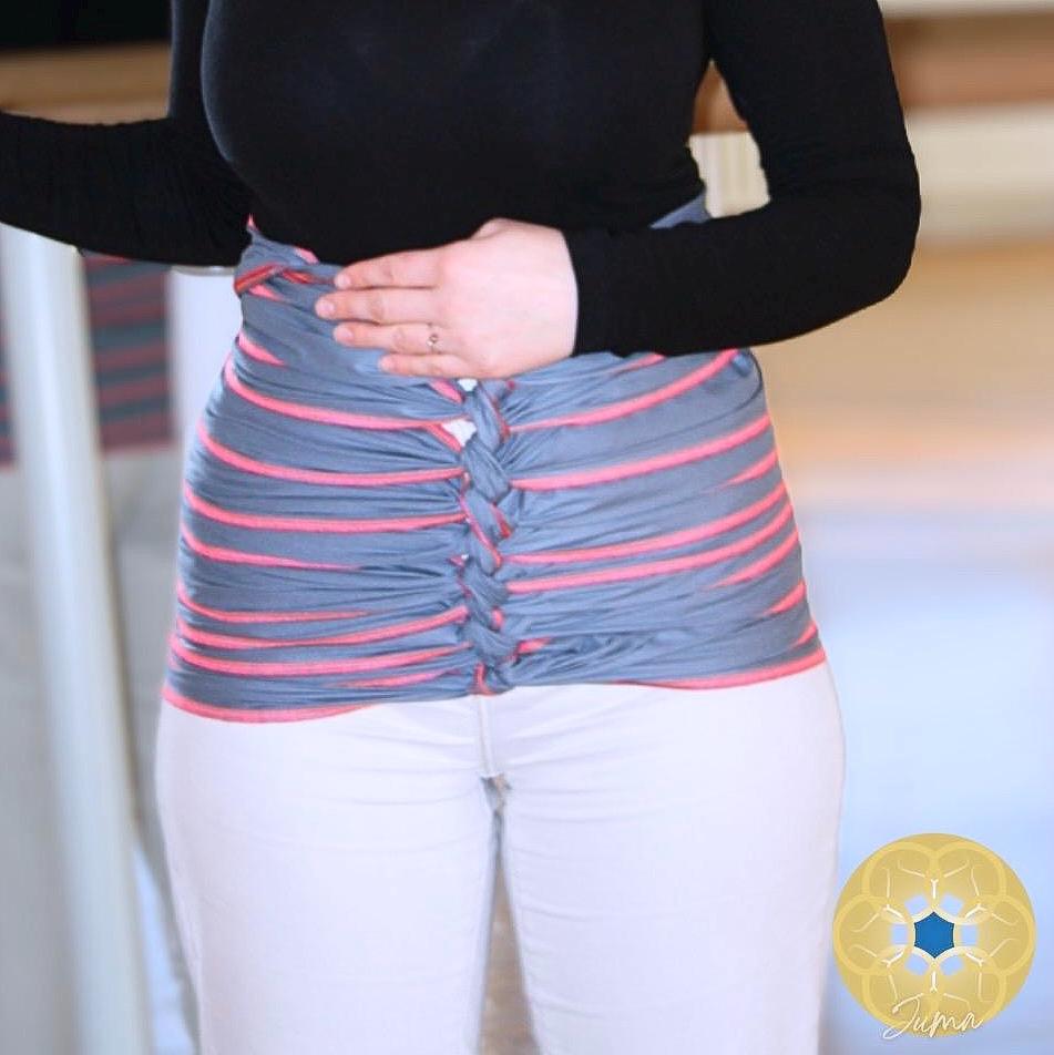 Bengkung Belly Binding Tuch in Graublau - Organic Cotton Postpartum Wrap | Handarbeit Aus Deutschland Bengkung Belly Binding Tuch in Graublau - Organic Cotton Postpartum Wrap | Handarbeit Aus Deutschland von Jumaverse