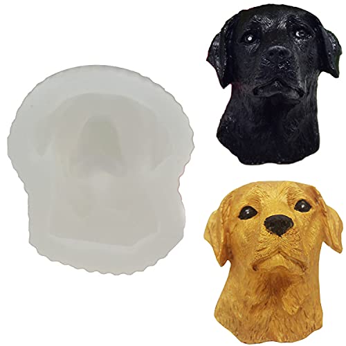 3D Labrador Hund Silikon Kuchen Dekor Fondant Zuckerhandwerk Formen Schokolade Backform Seife Aromatherapie Ton Wachs Kerzenherstellung Form Werkzeug DIY Harz Epoxy Putz Handarbeit Geschenk Handwerk von Jumyee