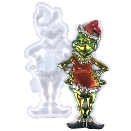 Silikon-Gießform für Weihnachten, Kristall, Schmuck, Epoxidharz, Kunsthandwerk, Achat, Bernstein, Heimdekoration, Anhänger, Ornament, handgefertigt, Geschenk, Kuchen, Schokolade, Backform Silikon-Gießform für Weihnachten, Kristall, Schmuck, Epoxidharz, Kunsthandwerk, Achat, Bernstein, Heimdekoration, Anhänger, Ornament, handgefertigt, Geschenk, Kuchen, Schokolade, Backform von Jumyee