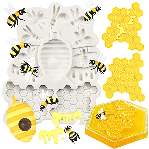 Silikon-Wabenform für Kuchen, Fondant, Biene, Zuckerwaren, Bordüre, Dekoration, Schokolade, Backform, Ton, Gebäck, Kekse, Kekse, Cupcake, Dekoration Silikon-Wabenform für Kuchen, Fondant, Biene, Zuckerwaren, Bordüre, Dekoration, Schokolade, Backform, Ton, Gebäck, Kekse, Kekse, Cupcake, Dekoration von Jumyee