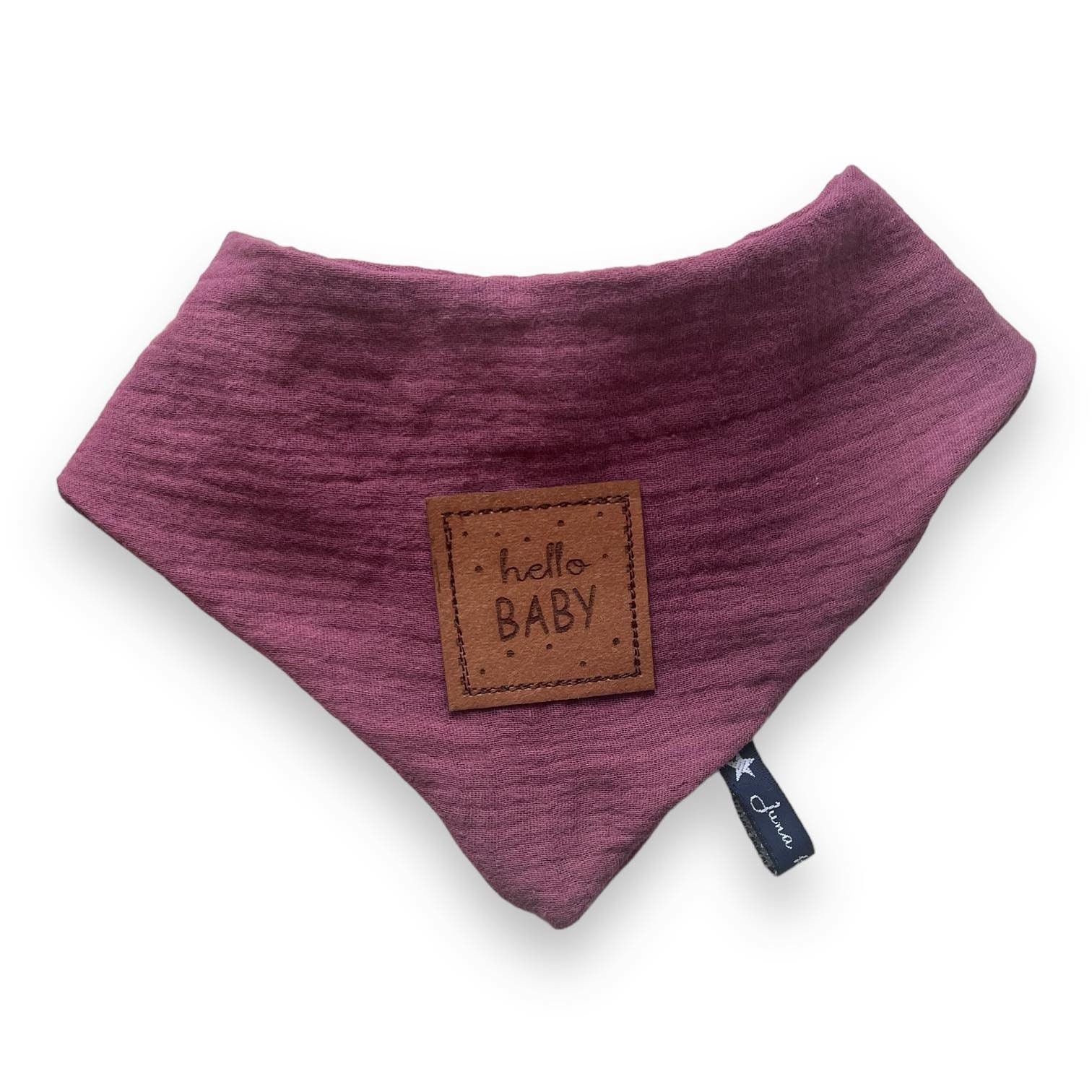 Musselintuch "Hello Baby" Aubergine Lila Unifarben Dreieckstuch Tuch Halstuch Baby Kind Kleinkind Geschenk Newborngift Lätzchen Musselintuch "Hello Baby" Aubergine Lila Unifarben Dreieckstuch Tuch Halstuch Baby Kind Kleinkind Geschenk Newborngift Lätzchen von JunaKindermodede