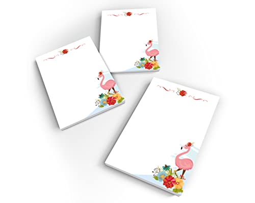 Junapack 12 Mini-Notizblöcke Flamingo Mitgebsel für Kindergeburtstag Gastgeschenke für Mädchen / A7-Format von Junapack
