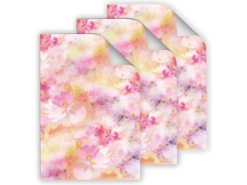 Junapack 6 Geschenkpapier-Bögen hochwertige reißfeste elegante Geschenkverpackung für Frauen Freundin Kosmee-Blüten pastell für kleine Geschenke für Geburtstag Weihnachten (6 Bögen je A3-Format) Junapack 6 Geschenkpapier-Bögen hochwertige reißfeste elegante Geschenkverpackung für Frauen Freundin Kosmee-Blüten pastell für kleine Geschenke für Geburtstag Weihnachten (6 Bögen je A3-Format) von Junapack