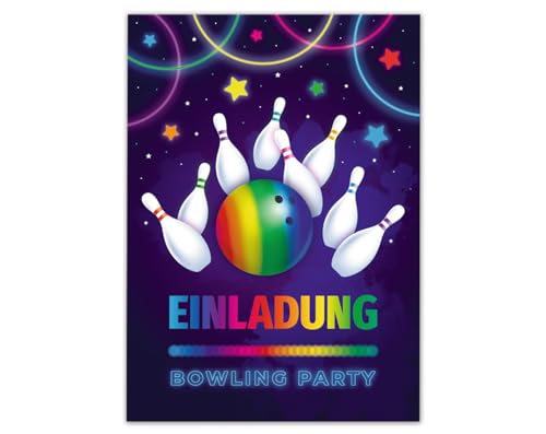 10 Einladungskarten zum Kindergeburtstag Bowling Kegeln Jungen Mädchen Einladungen für Kinder Geburtstag 10 Einladungskarten zum Kindergeburtstag Bowling Kegeln Jungen Mädchen Einladungen für Kinder Geburtstag von Junaversum