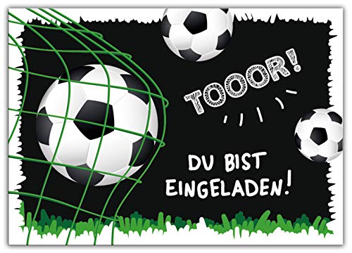 12 Einladungskarten zum Kindergeburtstag Jungen Fussball Fußball 12 Einladungskarten zum Kindergeburtstag Jungen Fussball Fußball von Junaversum