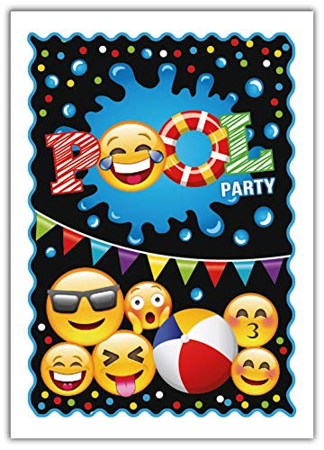 6 Einladungskarten zum Kindergeburtstag Schwimmbad Jungen Jungs Mädchen Einladungen zum Geburtstag Pool-Party 6 Einladungskarten zum Kindergeburtstag Schwimmbad Jungen Jungs Mädchen Einladungen zum Geburtstag Pool-Party von Junaversum