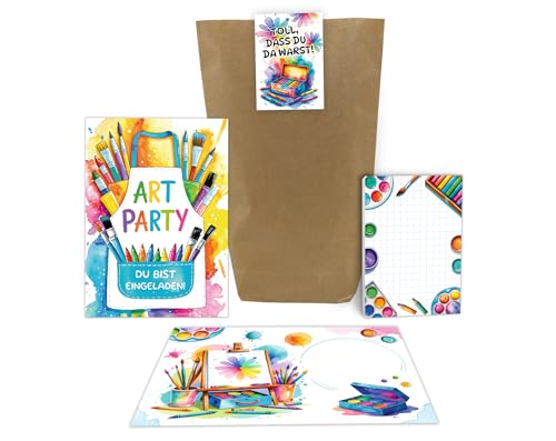8 Einladungskarten zum Kindergeburtstag Mädchen Jungen Art Kreativ Malparty Kunst Kinder Einladungen Geburtstag Geburtstagseinladungen Kids inkl. 8 Umschläge, 8 Tüten, 8 Aufkleber, 8 Blöcke 8 Einladungskarten zum Kindergeburtstag Mädchen Jungen Art Kreativ Malparty Kunst Kinder Einladungen Geburtstag Geburtstagseinladungen Kids inkl. 8 Umschläge, 8 Tüten, 8 Aufkleber, 8 Blöcke von Junaversum