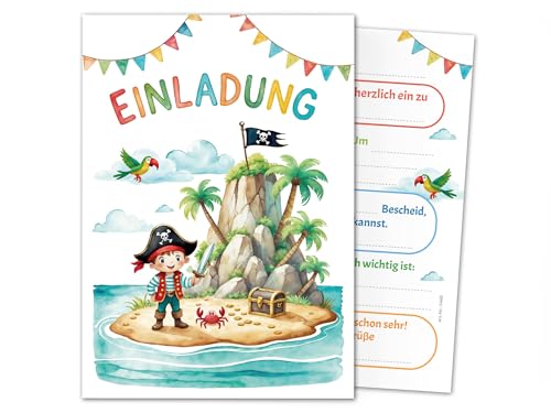 8 Einladungskarten zum Kindergeburtstag Pirat Kinder Jungen Mädchen coole bunte Einladungen Geburtstag Geburtstagseinladungen Kids 8 Einladungskarten zum Kindergeburtstag Pirat Kinder Jungen Mädchen coole bunte Einladungen Geburtstag Geburtstagseinladungen Kids von Junaversum