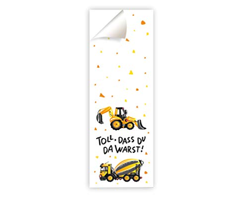 Junaversum 12 Aufkleber Baustelle Bagger für Geschenktüten Party-Tüten Geschenkverpackung Junaversum 12 Aufkleber Baustelle Bagger für Geschenktüten Party-Tüten Geschenkverpackung von Junaversum