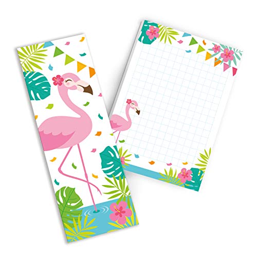 Junaversum 24 Notizblöcke + 24 Lesezeichen Flamingo Mitgebsel Gastgeschenk beim Geburtstag Kindergeburtstag Hochzeit Taufe von Junaversum