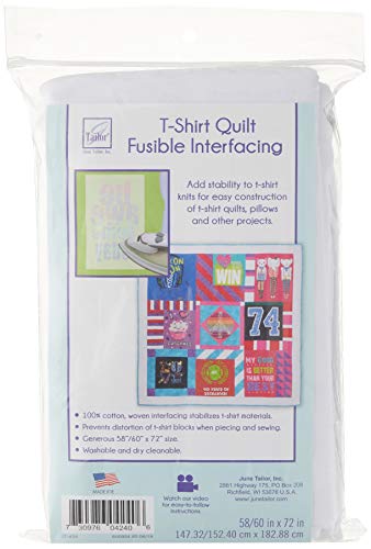 June Tailor T-Shirt Project Fusible Interfacing, 152,4 x 182,9 cm, Weiß, Einlage aus 100% Baumwolle, Each June Tailor T-Shirt Project Fusible Interfacing, 152,4 x 182,9 cm, Weiß, Einlage aus 100% Baumwolle, Each von June Tailor