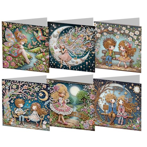 6 Stück Diamond Art Painting Karten DIY Diamant Painting Grußkarten Set mit Umschlägen Schmetterling Pflanzen for Geburtstag, Muttertag, Weihnachten Karten for Familie & Freunde 6 Stück Diamond Art Painting Karten DIY Diamant Painting Grußkarten Set mit Umschlägen Schmetterling Pflanzen for Geburtstag, Muttertag, Weihnachten Karten for Familie & Freunde von Junerain