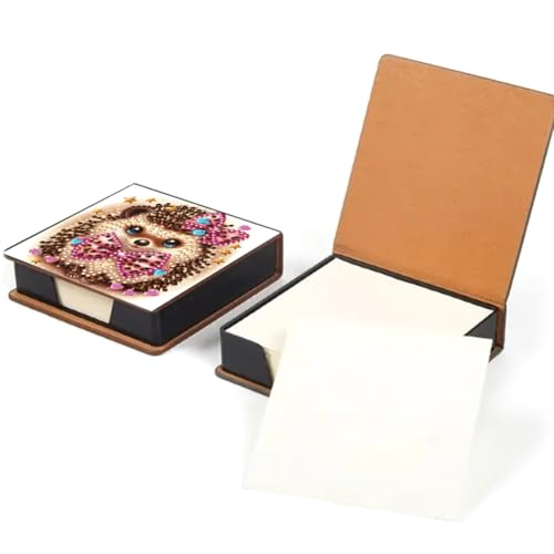 Junerain Desktop Notiz Box DIY Art Kits for Kinder, Kristallkunstnotenpolsterhalter mit Deckel 160 Blättern in Notes Box, Memo Block Art Painting Making Kit Kit Junerain Desktop Notiz Box DIY Art Kits for Kinder, Kristallkunstnotenpolsterhalter mit Deckel 160 Blättern in Notes Box, Memo Block Art Painting Making Kit Kit von Junerain