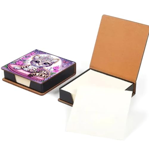 Junerain Desktop Notiz Box DIY Art Kits for Kinder, Kristallkunstnotenpolsterhalter mit Deckel 160 Blättern in Notes Box, Memo Block Art Painting Making Kit Kit Junerain Desktop Notiz Box DIY Art Kits for Kinder, Kristallkunstnotenpolsterhalter mit Deckel 160 Blättern in Notes Box, Memo Block Art Painting Making Kit Kit von Junerain