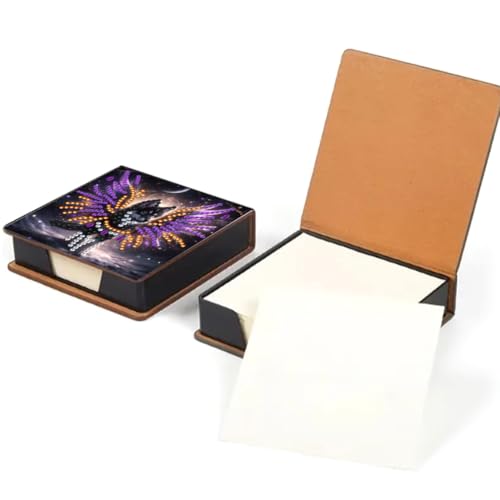 Junerain Desktop Notiz Box DIY Art Kits for Kinder, Kristallkunstnotenpolsterhalter mit Deckel 160 Blättern in Notes Box, Memo Block Art Painting Making Kit Kit Junerain Desktop Notiz Box DIY Art Kits for Kinder, Kristallkunstnotenpolsterhalter mit Deckel 160 Blättern in Notes Box, Memo Block Art Painting Making Kit Kit von Junerain