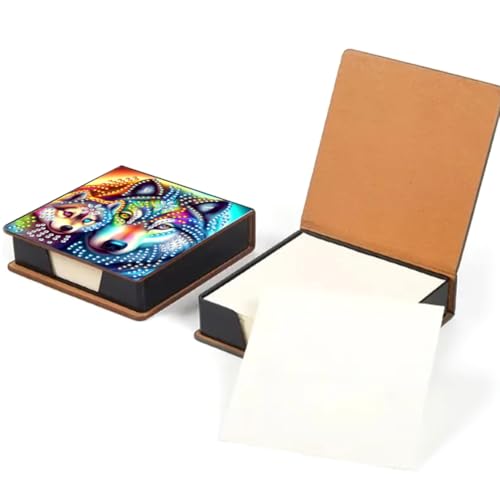 Junerain Desktop Notiz Box DIY Art Kits for Kinder, Kristallkunstnotenpolsterhalter mit Deckel 160 Blättern in Notes Box, Memo Block Art Painting Making Kit Kit Junerain Desktop Notiz Box DIY Art Kits for Kinder, Kristallkunstnotenpolsterhalter mit Deckel 160 Blättern in Notes Box, Memo Block Art Painting Making Kit Kit von Junerain