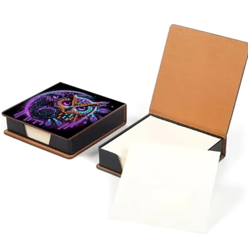 Junerain Desktop Notiz Box DIY Art Kits for Kinder, Kristallkunstnotenpolsterhalter mit Deckel 160 Blättern in Notes Box, Memo Block Art Painting Making Kit Kit Junerain Desktop Notiz Box DIY Art Kits for Kinder, Kristallkunstnotenpolsterhalter mit Deckel 160 Blättern in Notes Box, Memo Block Art Painting Making Kit Kit von Junerain