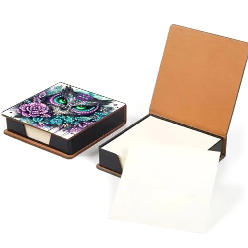 Junerain Desktop Notiz Box DIY Art Kits for Kinder, Kristallkunstnotenpolsterhalter mit Deckel 160 Blättern in Notes Box, Memo Block Art Painting Making Kit Kit Junerain Desktop Notiz Box DIY Art Kits for Kinder, Kristallkunstnotenpolsterhalter mit Deckel 160 Blättern in Notes Box, Memo Block Art Painting Making Kit Kit von Junerain