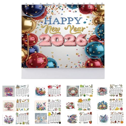 Junerain Diamond Art Painting Kalender 2026 Weihnachts Dekorationen, Stehender Tischkalender DIY Diamant Painting Set for Erwachsene und Kinder, 3D Weihnachtskalender Ornament for Zuhause und Büro Junerain Diamond Art Painting Kalender 2026 Weihnachts Dekorationen, Stehender Tischkalender DIY Diamant Painting Set for Erwachsene und Kinder, 3D Weihnachtskalender Ornament for Zuhause und Büro von Junerain
