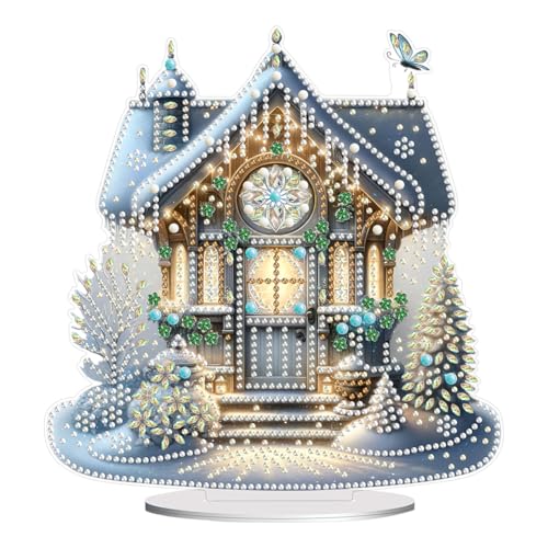 Junerain Weihnachtsschmuck DIY Diamond Art Painting Set, 5D Weihnachtshaus/Schneemann Tisch dekor for das Heimbüro, handgefertigte Diamant Painting Geschenke for Weihnachts kinder Junerain Weihnachtsschmuck DIY Diamond Art Painting Set, 5D Weihnachtshaus/Schneemann Tisch dekor for das Heimbüro, handgefertigte Diamant Painting Geschenke for Weihnachts kinder von Junerain