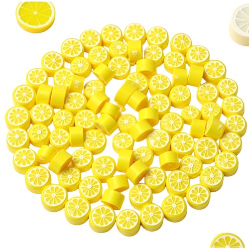 200 Stück 10 mm gelbe Zitronen-Polymer-Ton-Perlen, Obst-Charm-Abstandshalter für Schmuckherstellung, Halsketten, Ohrringe und Armbänder, Bastelbedarf, Schmucksets und Themenzubehör, Obstperlen 200 Stück 10 mm gelbe Zitronen-Polymer-Ton-Perlen, Obst-Charm-Abstandshalter für Schmuckherstellung, Halsketten, Ohrringe und Armbänder, Bastelbedarf, Schmucksets und Themenzubehör, Obstperlen von Junfamilee
