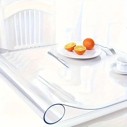 Tischdecke 2mm Tischläufer PVC Tischmatte Tischschutz Transparent Schutzfolie (100x150 cm) von Jungengel