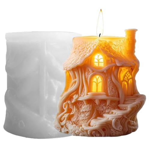 Junhui Weihnacht Kerzenform, Weihnachtsbaumhaus Silikonformen, 3D Kerzengießformen Epoxy-Formen, DIY Silikonform Kerzen-Gießen Formen für Duftkerze, Handgefertigte Seife, Weihnachtsgeschenke Junhui Weihnacht Kerzenform, Weihnachtsbaumhaus Silikonformen, 3D Kerzengießformen Epoxy-Formen, DIY Silikonform Kerzen-Gießen Formen für Duftkerze, Handgefertigte Seife, Weihnachtsgeschenke von Junhui