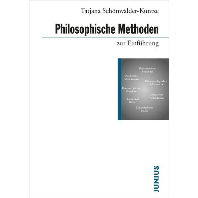 Philosophische Methoden Zur Einführung - Tatjana Schönwälder-Kuntze, Kartoniert (TB) von Junius Verlag
