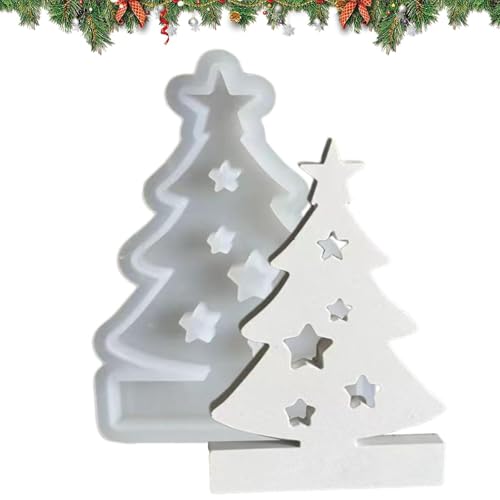 Silikonformen Gießformen Weihnachten,Silikonform Tannenbaum Gießform Weihnachtsbaum,Weihnachten Giessformen Silikon Gipsformen Zum Gießen (1) von Junjie