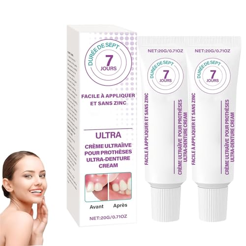 Thermoplastischer Zahnprothesenkleber,Zahnhaftmittel Denture Fixative Zahnprothesenhaftgel Für Zahnprothesen Prothesenfixierungsmittel Thermoplastic für Frauen Männer und Erwachsene (2) von Junjie
