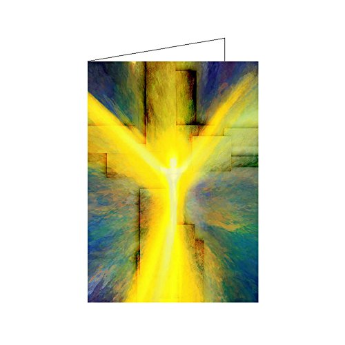 10er Set Christliche Osterkarten Klappkarten DIN A6 - Auferstehung - Grußkarten Ostern mit Umschlag von Junker Kirchenbedarf