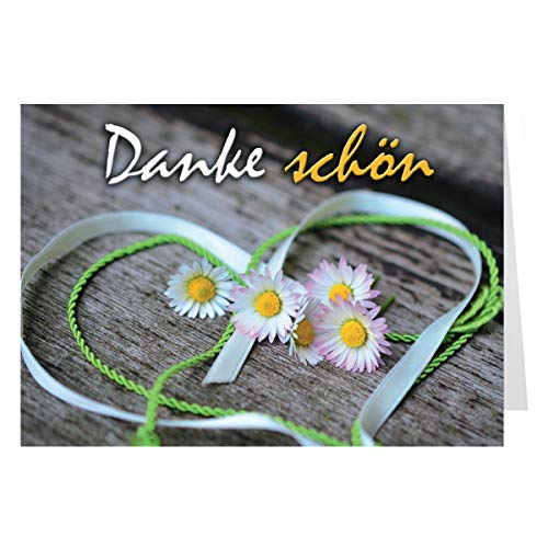 10er Pack Dankeskarten DIN A6 im Querformat - 10 Klappkarten & 10 Umschläge - Grußkarten Dankeschön, 148 x 105 mm, Blanko-Innenseiten für Weihnachtsgrüße 10er Pack Dankeskarten DIN A6 im Querformat - 10 Klappkarten & 10 Umschläge - Grußkarten Dankeschön, 148 x 105 mm, Blanko-Innenseiten für Weihnachtsgrüße von Junker Verlag