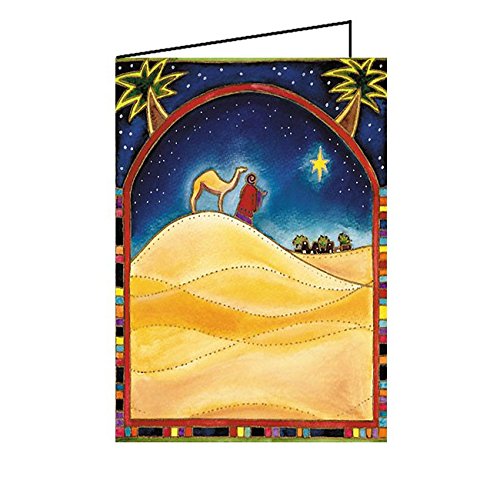 Weihnachtskarten religiöse Motive DIN A6 10er Pack - Dem Stern folgen - Christliche Grußkarte Klappkarte von Junker Verlag